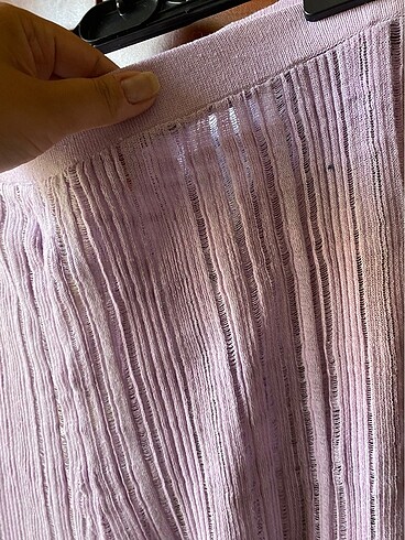 Lila transparan pantolon - Görsel 3