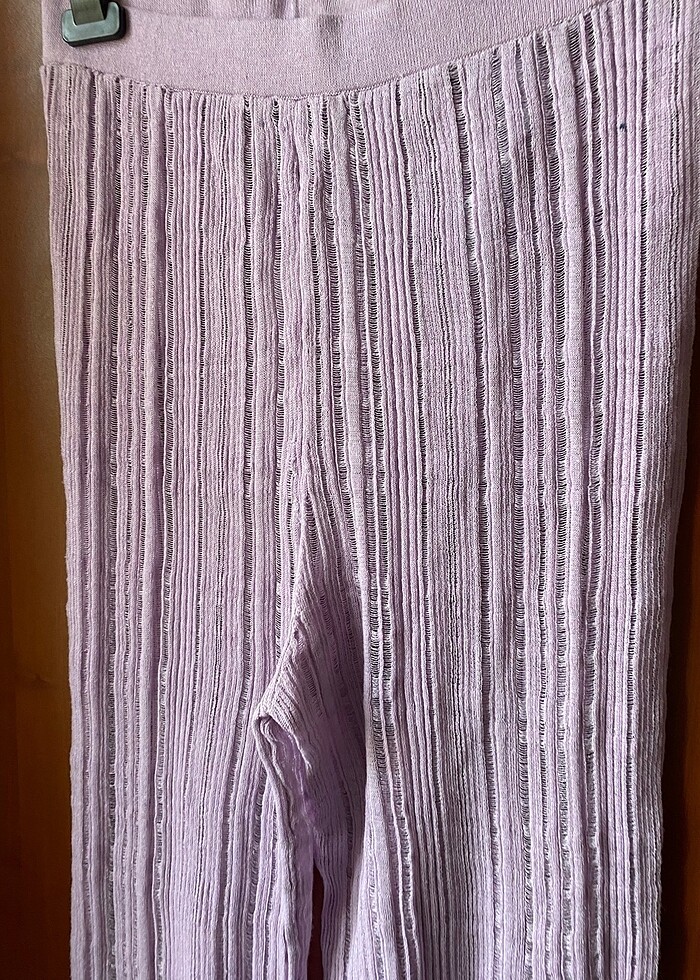 Lila transparan pantolon - Görsel 5