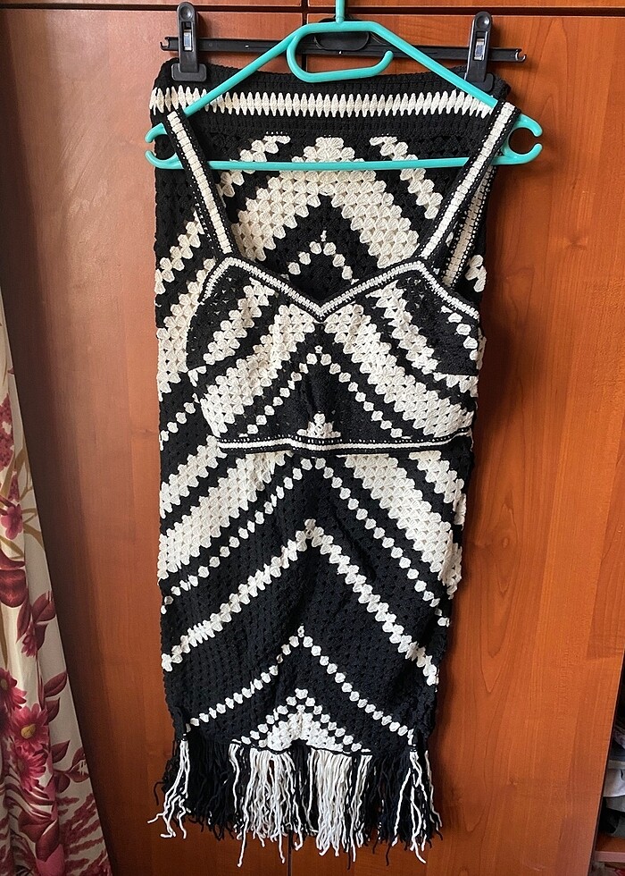 Siyah ajurlu takım - Görsel 3