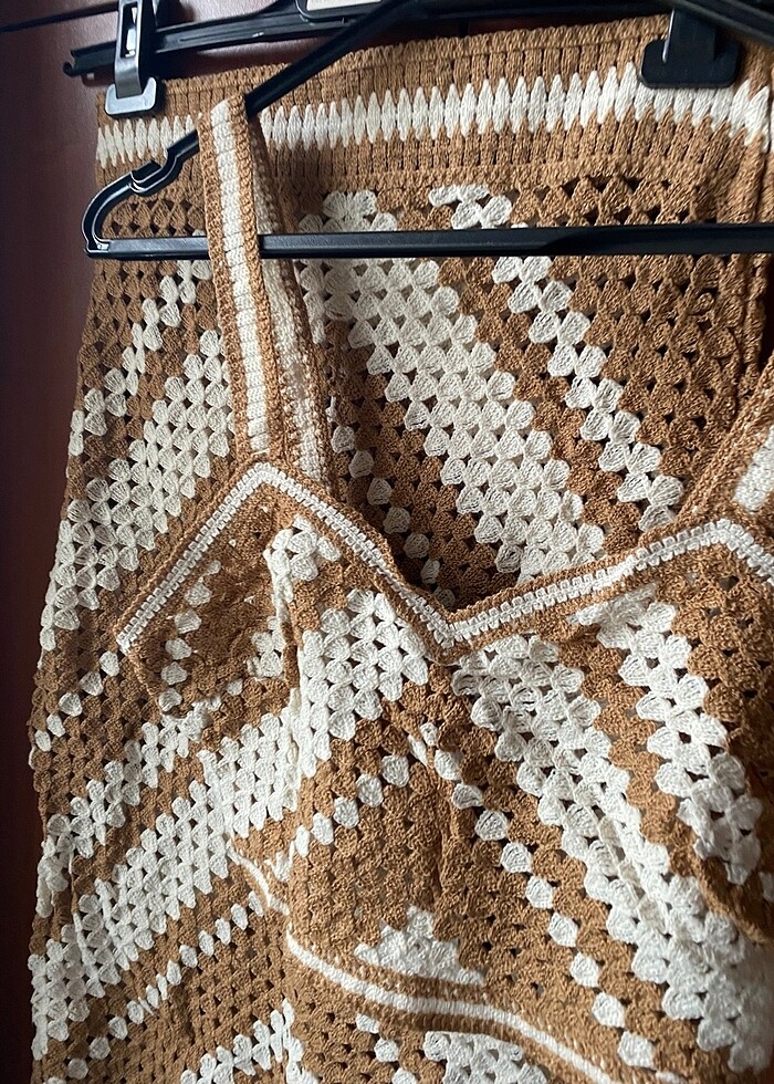 Kahverengi ajurlu ikili takım - Görsel 5