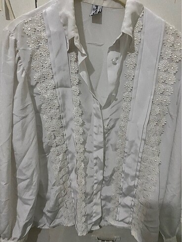 American Retro Dantelli vintage gömlek