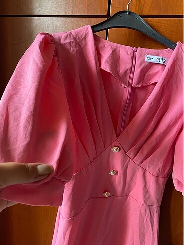 Pembe elbise - Görsel 4