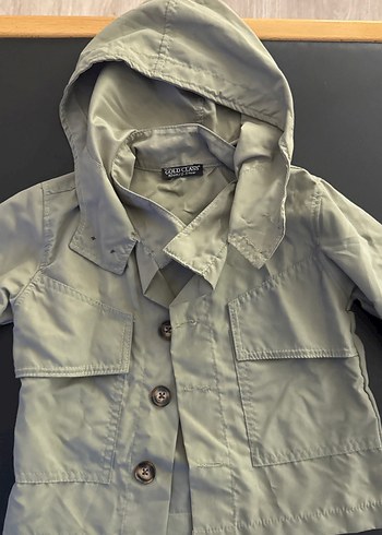 Gri Kapüşonlu Erkek Çocuk Keten Ceket - Görsel 2