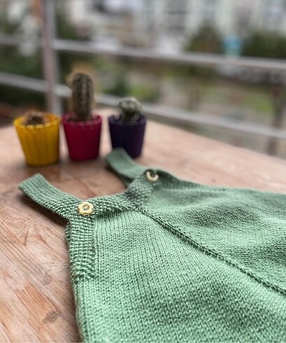 Diğer El örme salopet 6-12 ay unisex