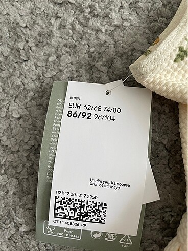 18-24 Ay Beden H&M mayo