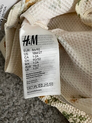 18-24 Ay Beden ten rengi Renk H&M mayo