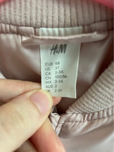 24-36 Ay Beden H&M pilot ceketi