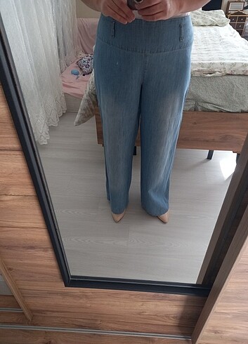 ALLDAY GENİŞ PAÇA KOT PANTALON 