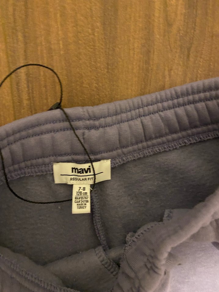 Mavi Logo Baskılı Mor Eşofman Altı 7/8 YAŞ - Görsel 2