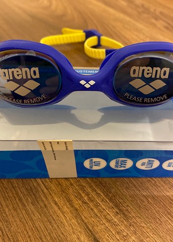 Arena Mavi Yüzücü Gözlüğü Velcro Bantlı 6/12 YAŞ - Görsel 2