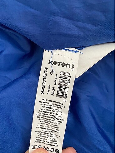 18-24 Ay Beden KOTON MARKA ÇOKTEMİZ 18/24 AY