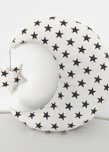 Ay ve Yıldız Desenli Emzirme ve Hamile Yastığı - Görsel 2