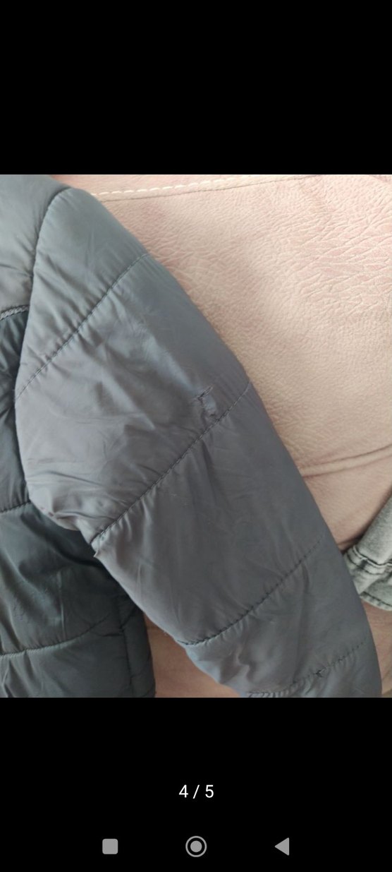 Erkek Çocuk Gri Kapüşonlu Kürklü Mont - Görsel 4