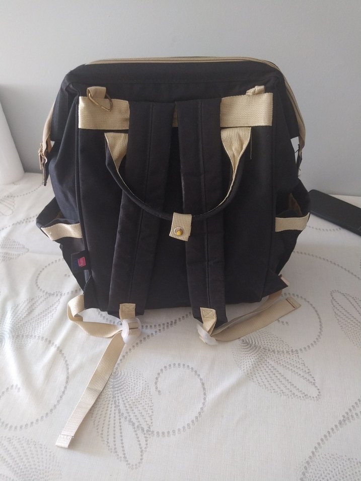 Bebek Bakım Çantası Siyah Baskılı - Görsel 2