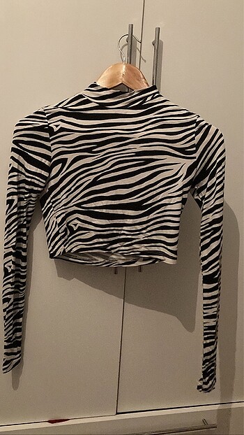 Zebra desenli crop