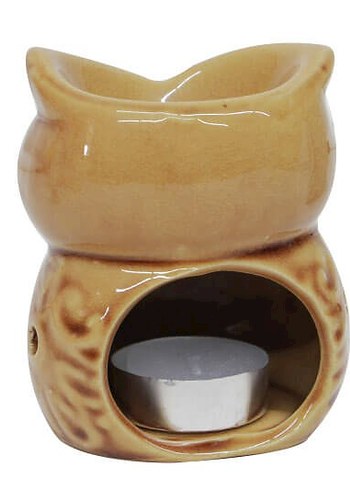 Seramik baykuş buhurdanlık seti - Görsel 4