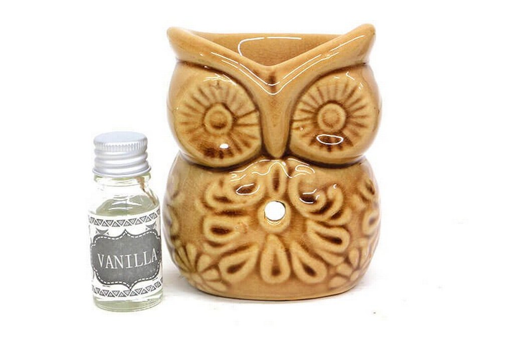 Seramik baykuş buhurdanlık seti - Görsel 3