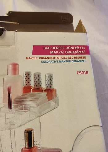  Beden Beyaz Dönerli Makyaj Organizer