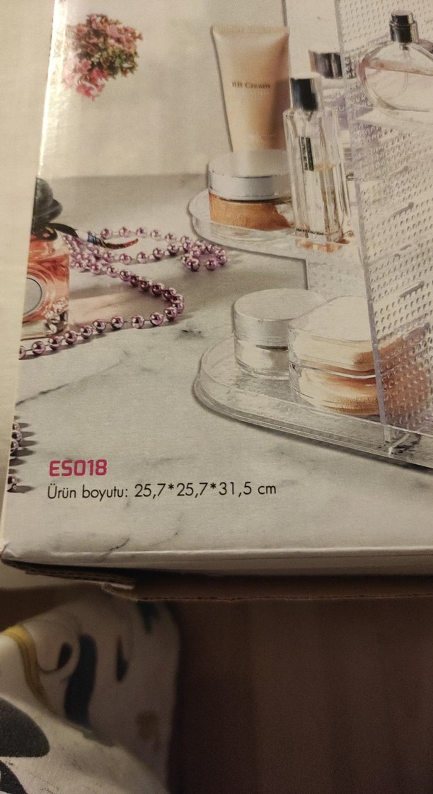 Beyaz Dönerli Makyaj Organizer - Görsel 4