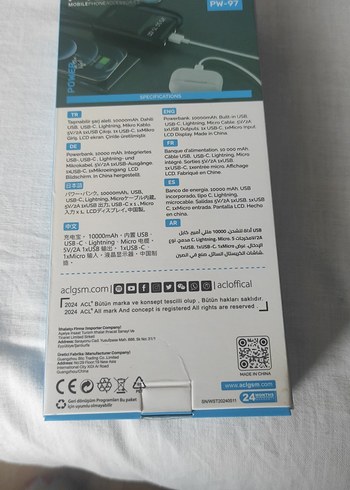 10000 mAh Siyah PowerBank 3 USB Çıkışlı - Görsel 2