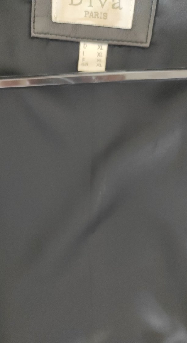 Düğmeli Siyah Deri Kadın Ceket - Görsel 5