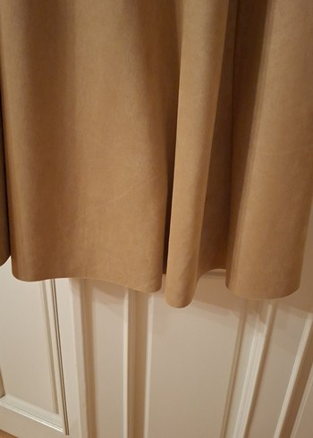 Bej Süet Uzun Salaş Etek - Görsel 4