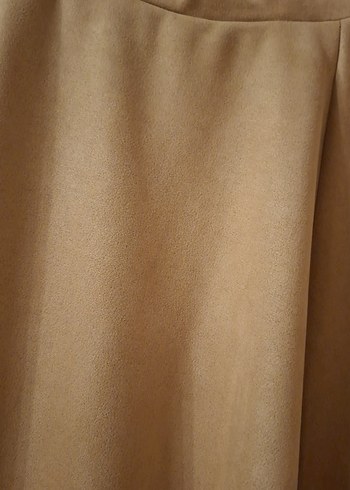 Bej Süet Uzun Salaş Etek - Görsel 2