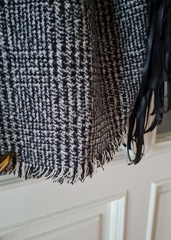 püsküllü deri detaylı ceket - Görsel 9