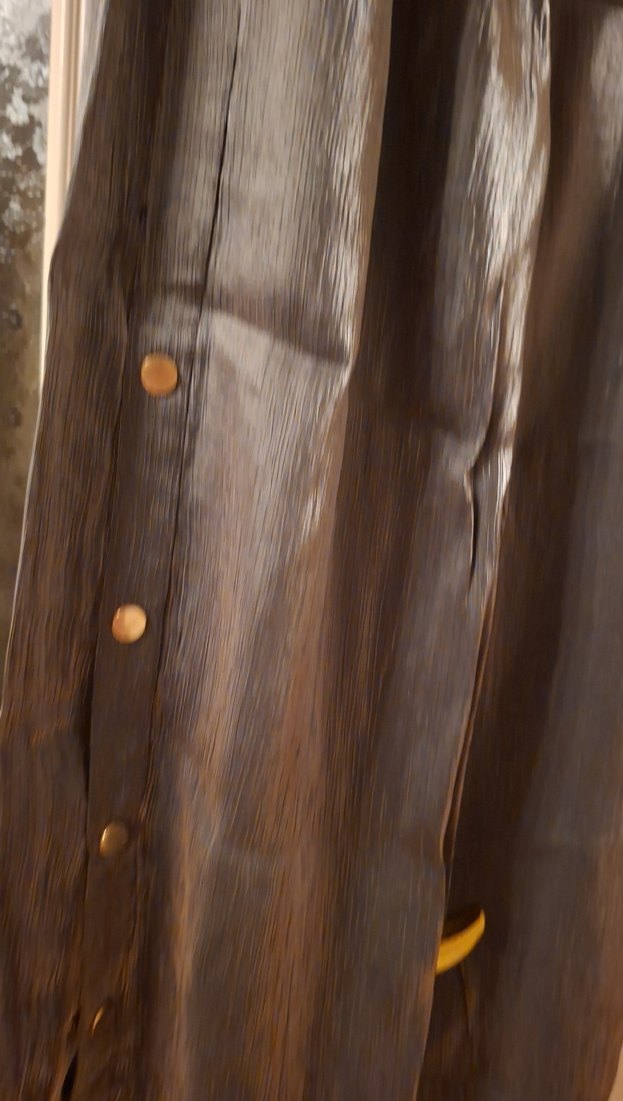 Parlak gri yanları düğmeli pantalon - Görsel 2