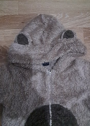 Peluş Erkek Bebek Tulum ayı kostümü - Görsel 4