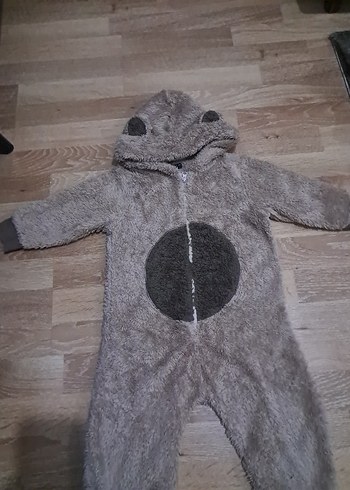 Peluş Erkek Bebek Tulum ayı kostümü - Görsel 2