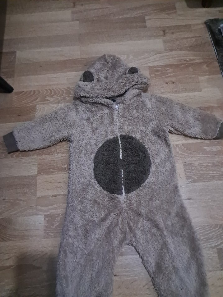 Peluş Erkek Bebek Tulum ayı kostümü - Görsel 2