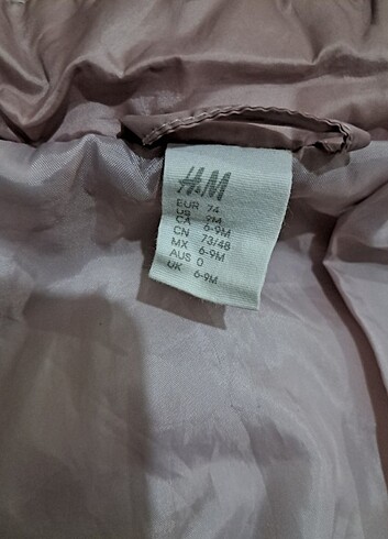 6-9 Ay Beden mevsimlik bebek mont H&M marka