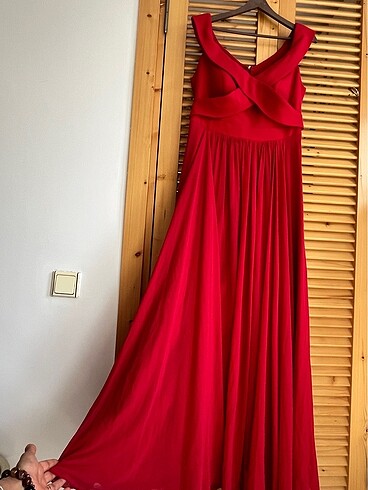On Fashion Yeni uzun kırmızı abiye gece