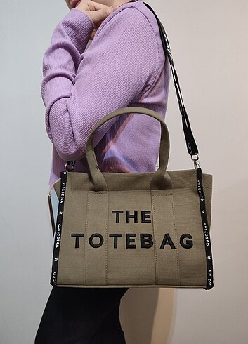 The tote bag yeşil omuz askılı çanta 