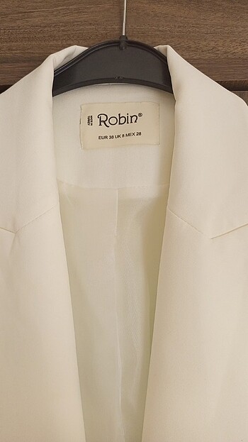 38 Beden beyaz Renk Blazer Ceket