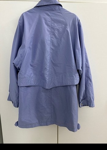 Mavi Düğmeli Midi Kadın Ceket - Görsel 2