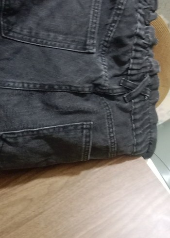 xl Beden siyah Renk Kadın Siyah Bol Kesim Kot Pantolon