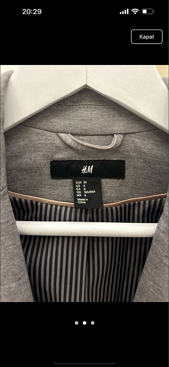 H&M Hm ceket
