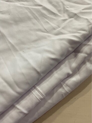 Beyaz poplin parça kumaş en150 boy60cm