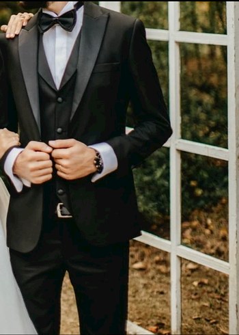 Diğer Dugun İcin Klasik Siyah Damat Takimi