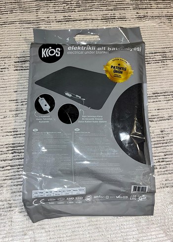 Siyah Elektrikli Alt Battaniye Çift Kişilik - Görsel 2
