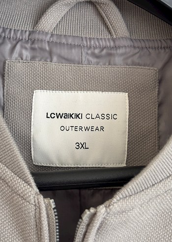 3xl Beden Etiketli Gri Fermuarlı Erkek Ceket