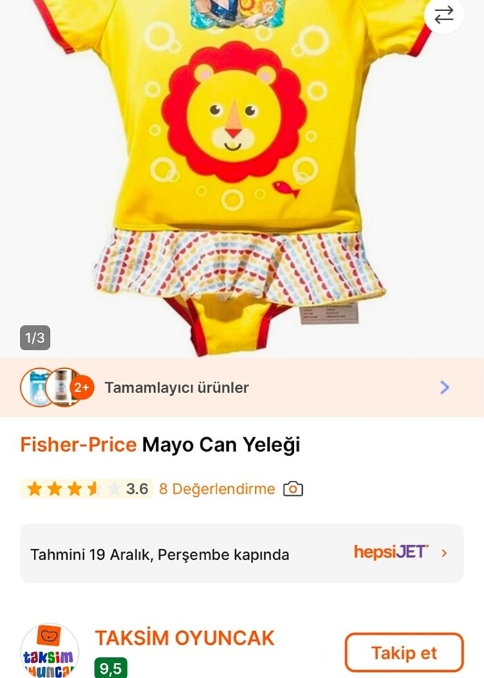 Fisher price erkek çocuk can yeleği - Görsel 4