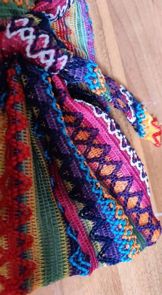 Renkli Bohem Örgü Mini Şort takımı - Görsel 5