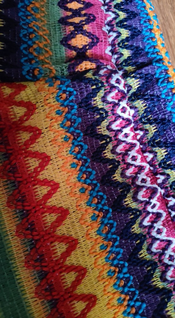 Renkli Bohem Örgü Mini Şort takımı - Görsel 4