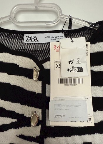 Zebra Desenli Düğmeli Kadın Yelek - Görsel 3