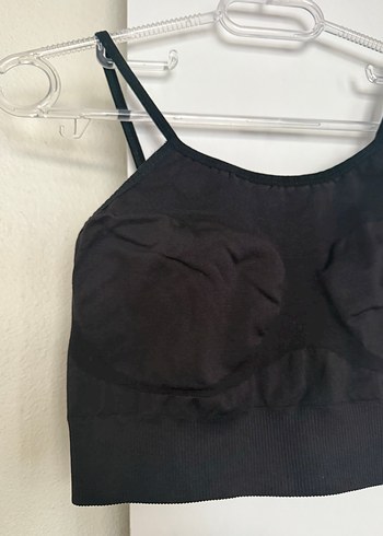 Siyah Strappy Bustier Atlet - Görsel 2