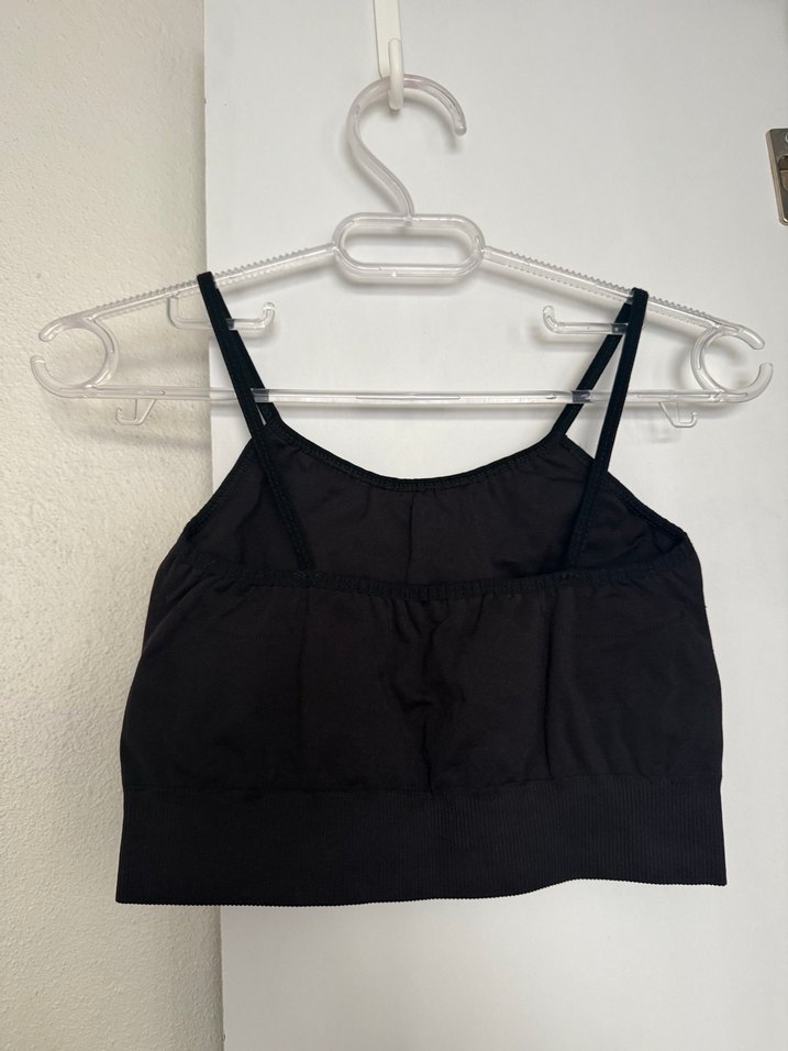 Siyah Strappy Bustier Atlet - Görsel 3