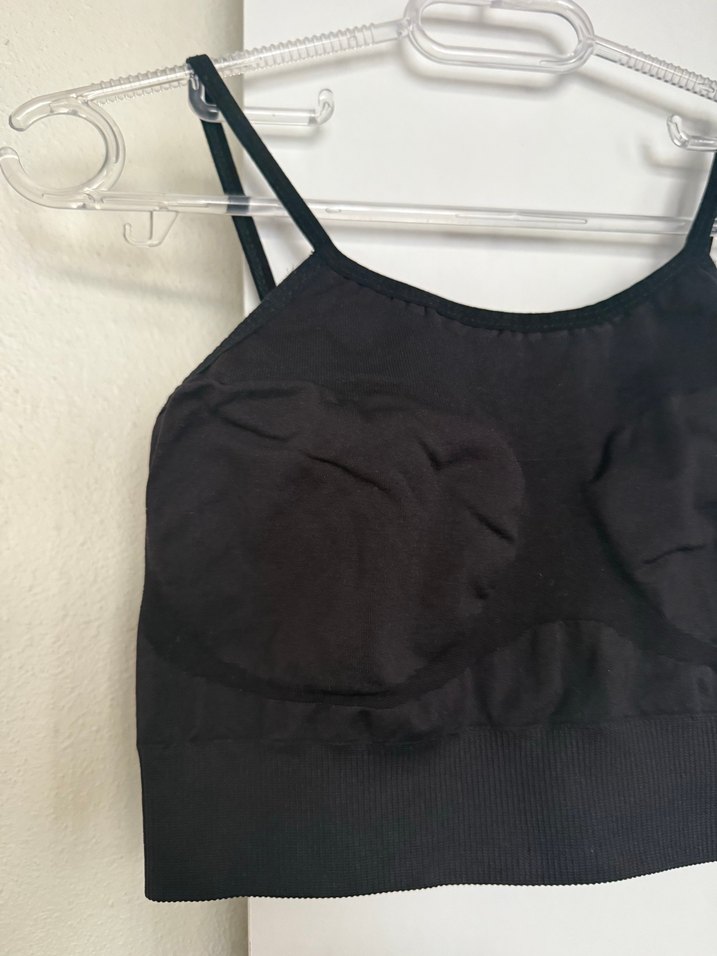 Siyah Strappy Bustier Atlet - Görsel 2